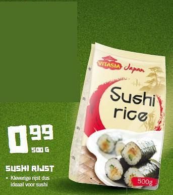 Aanbiedingen Sushi rijst - Vitasia - Geldig van 18/08/2014 tot 24/08/2014 bij Lidl