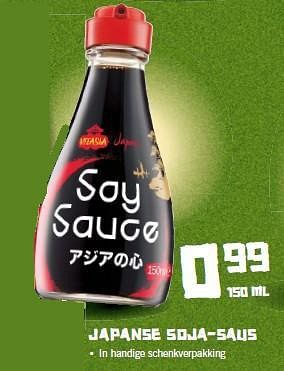Aanbiedingen Japanse soja-saus - Vitasia - Geldig van 18/08/2014 tot 24/08/2014 bij Lidl