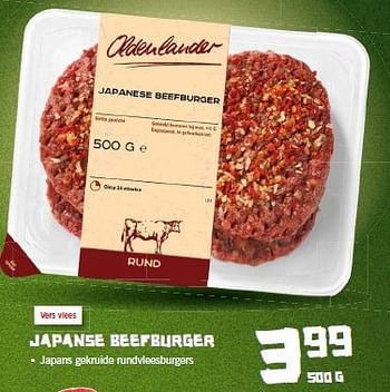 Aanbiedingen Japanse beefburger - Oldenlander - Geldig van 18/08/2014 tot 24/08/2014 bij Lidl