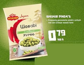Aanbiedingen Wasabi pinda`s - Vitasia - Geldig van 18/08/2014 tot 24/08/2014 bij Lidl