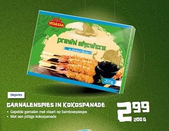 Aanbiedingen Garnalenspies in kokospanade - Vitasia - Geldig van 18/08/2014 tot 24/08/2014 bij Lidl