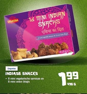 Aanbiedingen Indiase snacks - Vitasia - Geldig van 18/08/2014 tot 24/08/2014 bij Lidl