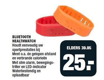 Aanbiedingen Bluetooth healthwatch - Huismerk - Big Bazar - Geldig van 18/08/2014 tot 24/08/2014 bij Big Bazar
