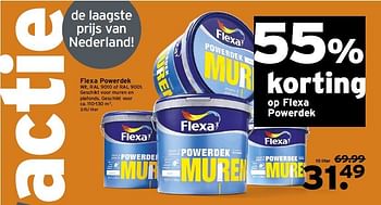 Aanbiedingen Flexa powerdek - Flexa - Geldig van 18/08/2014 tot 24/08/2014 bij Gamma