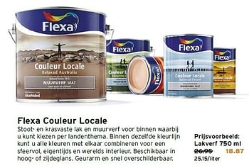 Aanbiedingen Flexa couleur locale - Flexa - Geldig van 18/08/2014 tot 24/08/2014 bij Gamma