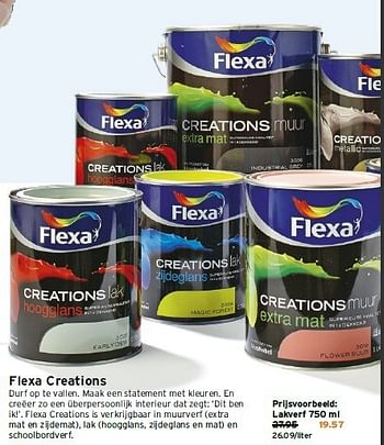 Aanbiedingen Flexa creations - Flexa - Geldig van 18/08/2014 tot 24/08/2014 bij Gamma