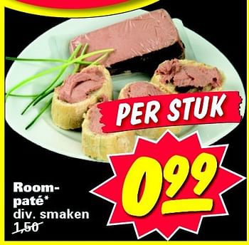 Aanbiedingen Roompaté div. smaken - Huismerk - Nettorama - Geldig van 18/08/2014 tot 24/08/2014 bij Nettorama