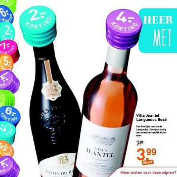 Aanbiedingen Villa jeantel languedoc rosé - Rosé wijnen - Geldig van 18/08/2014 tot 31/08/2014 bij Gall & Gall