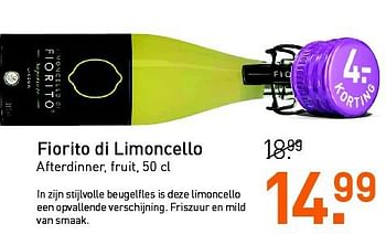 Aanbiedingen Fiorito di limoncello - Fiorito - Geldig van 18/08/2014 tot 31/08/2014 bij Gall & Gall
