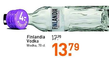 Aanbiedingen Finlandia vodka - Finlandia - Geldig van 18/08/2014 tot 31/08/2014 bij Gall & Gall