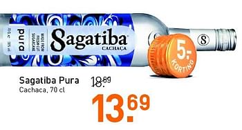 Aanbiedingen Sagatiba pura - Sagatiba  - Geldig van 18/08/2014 tot 31/08/2014 bij Gall & Gall