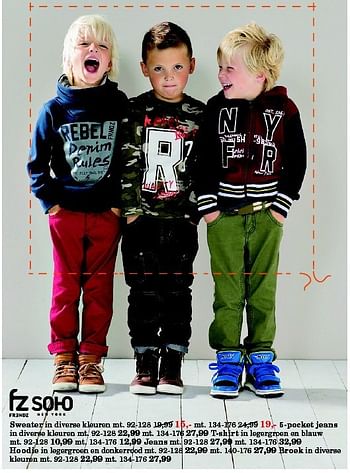 Aanbiedingen Sweater in diverse kleuren mt - FZ Frends - Geldig van 18/08/2014 tot 31/08/2014 bij Vroom & Dreesman
