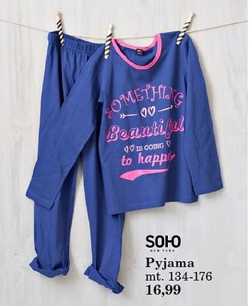 Aanbiedingen Pyjama - Soho - Geldig van 18/08/2014 tot 31/08/2014 bij Vroom & Dreesman