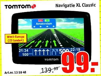 Aanbiedingen Tomtom navigatie xl classic - TomTom - Geldig van 18/08/2014 tot 31/08/2014 bij Kijkshop
