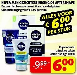 Aanbiedingen Aftershave balsem active anti-age - Nivea - Geldig van 19/08/2014 tot 24/08/2014 bij Kruidvat