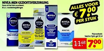 Aanbiedingen Sensitve hydro gel - Nivea - Geldig van 19/08/2014 tot 24/08/2014 bij Kruidvat