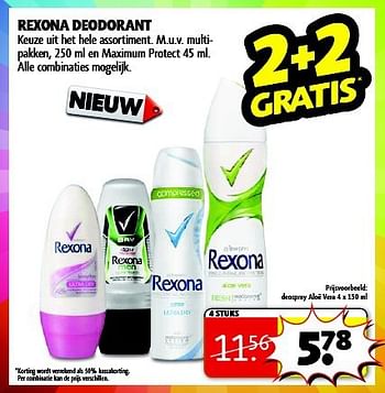 Aanbiedingen Rexona deodorant - Rexona - Geldig van 19/08/2014 tot 24/08/2014 bij Kruidvat