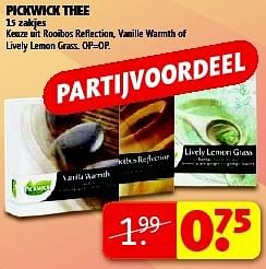 Aanbiedingen Pickwick thee - Pickwick - Geldig van 19/08/2014 tot 24/08/2014 bij Kruidvat