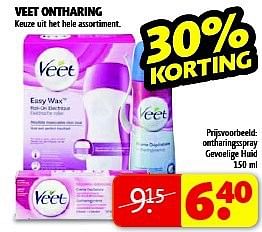Aanbiedingen Ontharingsspray gevoelige huid - Veet - Geldig van 19/08/2014 tot 24/08/2014 bij Kruidvat