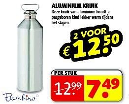 Aanbiedingen Aluminium kruik - Huismerk - Kruidvat - Geldig van 19/08/2014 tot 24/08/2014 bij Kruidvat