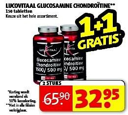 Aanbiedingen Lucovitaal glucosamine chondroïtine - Lucovitaal - Geldig van 19/08/2014 tot 24/08/2014 bij Kruidvat