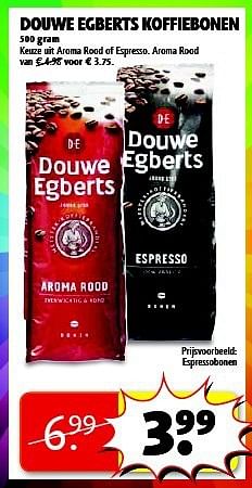 Aanbiedingen Douwe egberts koffiebonen - Douwe Egberts - Geldig van 19/08/2014 tot 24/08/2014 bij Kruidvat
