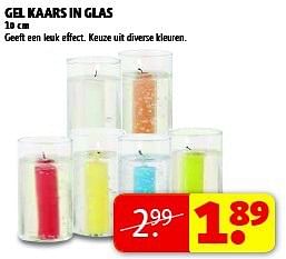 Aanbiedingen Gel kaars in glas - Huismerk - Kruidvat - Geldig van 19/08/2014 tot 24/08/2014 bij Kruidvat