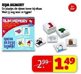 Aanbiedingen Rijm memory - Huismerk - Kruidvat - Geldig van 19/08/2014 tot 24/08/2014 bij Kruidvat