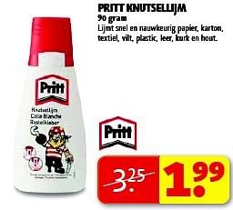 Aanbiedingen Pritt knutsellijm - Pritt - Geldig van 19/08/2014 tot 24/08/2014 bij Kruidvat