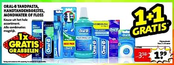 Aanbiedingen Oral-b tandpasta,handtandenborstel,mondwater of floss - Oral-B - Geldig van 19/08/2014 tot 24/08/2014 bij Kruidvat