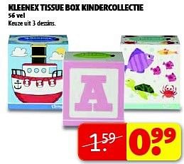 Aanbiedingen Kleenex tissue box kindercollectie - Huismerk - Kruidvat - Geldig van 19/08/2014 tot 24/08/2014 bij Kruidvat