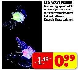 Aanbiedingen Led acryl figuur - Huismerk - Kruidvat - Geldig van 19/08/2014 tot 24/08/2014 bij Kruidvat
