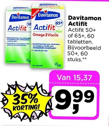 Aanbiedingen Davitamon actifit - Davitamon - Geldig van 19/08/2014 tot 25/08/2014 bij Dirx Drogisterijen