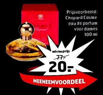 Aanbiedingen Chopard casmir eau de parfum voor dames - Chopard - Geldig van 19/08/2014 tot 31/08/2014 bij Trekpleister