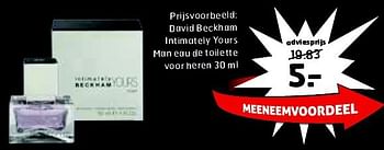 Aanbiedingen David beckham intimately yours man eau de toilette voor heren - David Beckham - Geldig van 19/08/2014 tot 31/08/2014 bij Trekpleister