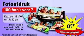 Aanbiedingen Fotoafdruk - Huismerk - Trekpleister - Geldig van 19/08/2014 tot 31/08/2014 bij Trekpleister