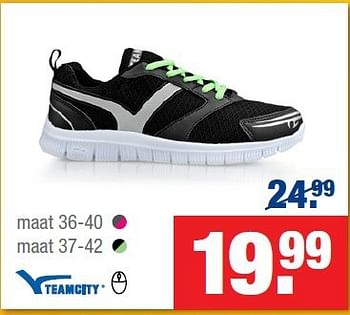 Aanbiedingen Sportschoenen - Teamcity - Geldig van 19/08/2014 tot 07/09/2014 bij Schoenenreus