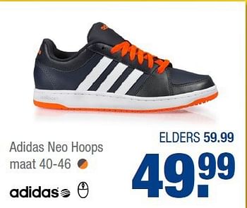 Aanbiedingen Adidas neo hoops - Adidas - Geldig van 19/08/2014 tot 07/09/2014 bij Schoenenreus