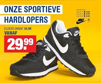 Aanbiedingen Nike md runner - NIKE - Geldig van 19/08/2014 tot 07/09/2014 bij Schoenenreus