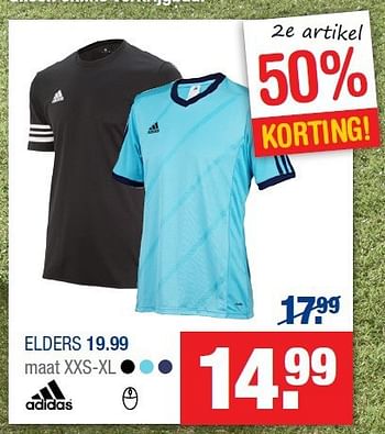 Aanbiedingen T-shirt - Adidas - Geldig van 19/08/2014 tot 07/09/2014 bij Schoenenreus