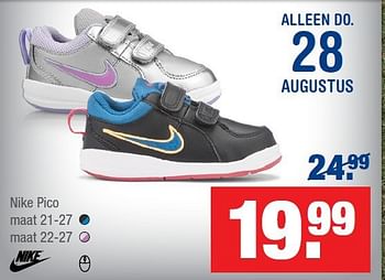 Aanbiedingen Nike pico - NIKE - Geldig van 19/08/2014 tot 07/09/2014 bij Schoenenreus