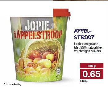Aanbiedingen Appelstroop - Jopie - Geldig van 20/08/2014 tot 26/08/2014 bij Aldi