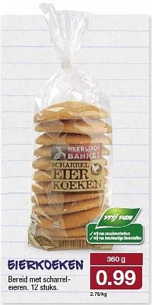 Aanbiedingen Eierkoeken - Heerlijck Banket - Geldig van 20/08/2014 tot 26/08/2014 bij Aldi