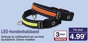 Aanbiedingen Led-hondenhalsband - Huismerk - Aldi - Geldig van 20/08/2014 tot 26/08/2014 bij Aldi