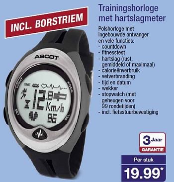 Aanbiedingen Trainingshorloge met hartslagmeter - Huismerk - Aldi - Geldig van 20/08/2014 tot 26/08/2014 bij Aldi