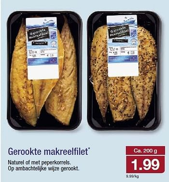 Aanbiedingen Gerookte makreelfilet - Golden Seafood - Geldig van 20/08/2014 tot 26/08/2014 bij Aldi