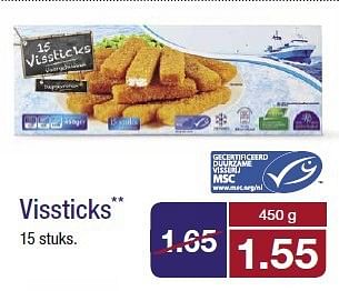 Aanbiedingen Vissticks - Golden Seafood - Geldig van 20/08/2014 tot 26/08/2014 bij Aldi