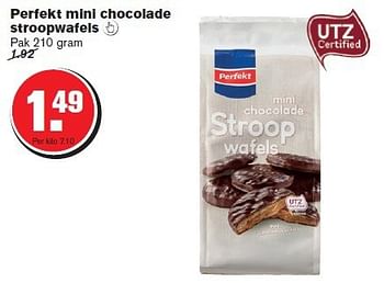 Aanbiedingen Perfekt mini chocolade stroopwafels - Perfekt - Geldig van 20/08/2014 tot 26/08/2014 bij Hoogvliet