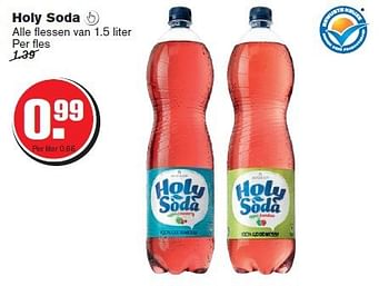 Aanbiedingen Holy soda - Holy Soda - Geldig van 20/08/2014 tot 26/08/2014 bij Hoogvliet