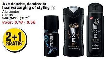 Aanbiedingen Axe douche, deodorant, haarverzorging of styling - Axe - Geldig van 20/08/2014 tot 26/08/2014 bij Hoogvliet